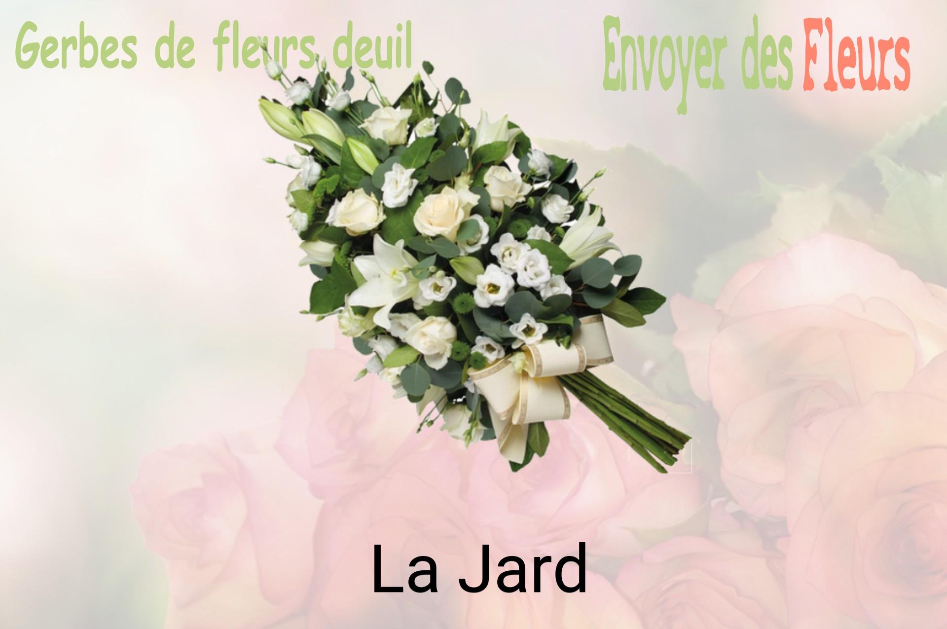 Gerbe de fleurs de deuil livrée à La Jard